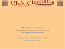 Tablet Screenshot of cleopatra-nrw.de